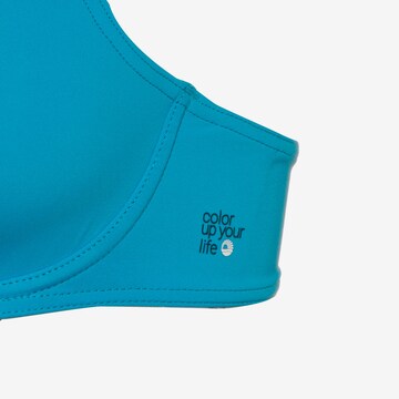 SUNFLAIR Balconette Bikini Top in Blue
