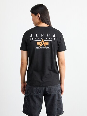 ALPHA INDUSTRIES T-Shirt in Schwarz: Vorderseite