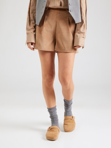 smėlio ABOUT YOU Standartinis Klostuotos kelnės 'Hedda': priekis