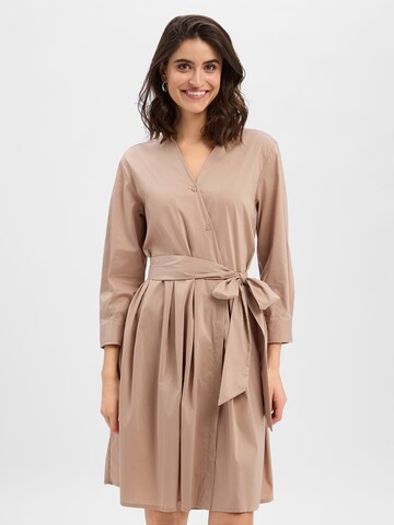 Robe-chemise Ambiance en marron : devant