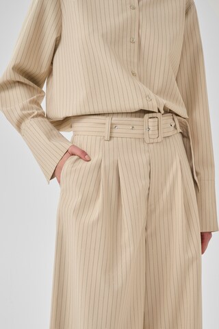 My Essential Wardrobe Wide Leg Hose 'VittaMW' in Beige