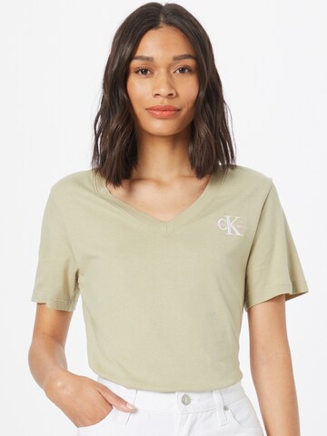 Calvin Klein Jeans - Camiseta en beige: frente