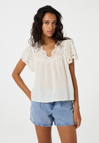 Fabienne Chapot Blouse in Beige: voorkant