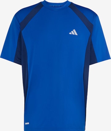 ADIDAS PERFORMANCE - Camisa funcionais 'Tech Appael' em azul: frente