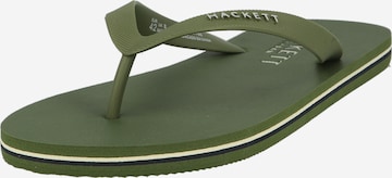 Hackett London - Sandalias de dedo 'CAPRI' en verde: frente