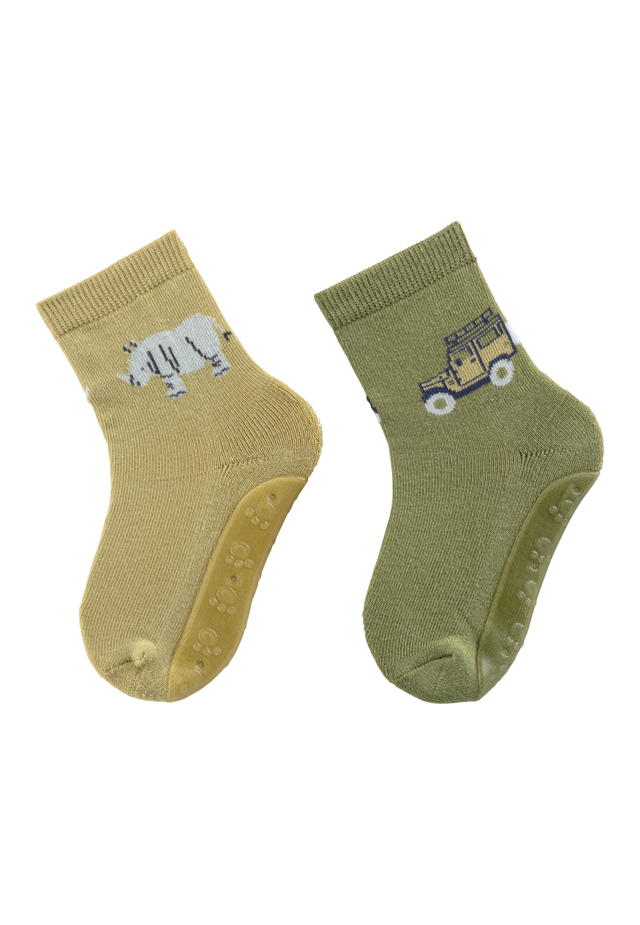 STERNTALER Socks 'Safari' in Green: front
