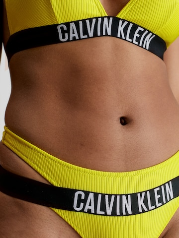 Calvin Klein SwimwearBikini donji dio 'Intense Power' - žuta boja