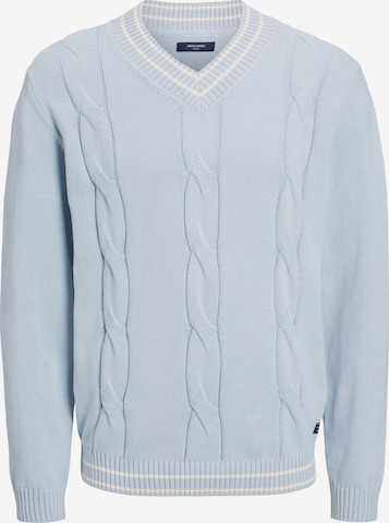 JACK & JONES Sweater 'OSCAR' in Blue: front