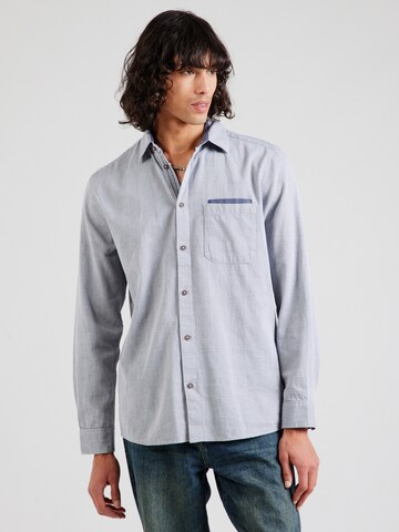 TOM TAILOR Regular fit Button Up Shirt in Blue: front