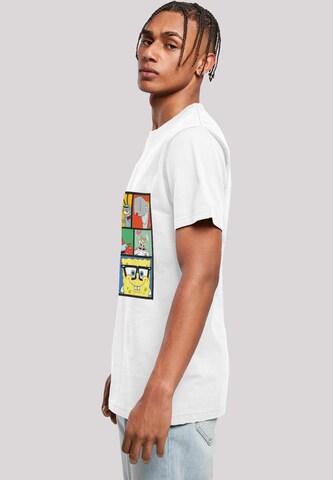 F4NT4STIC T-Shirt 'Spongebob Schwammkopf' in Weiß