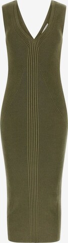 GUESS Knitted dress in Green: front