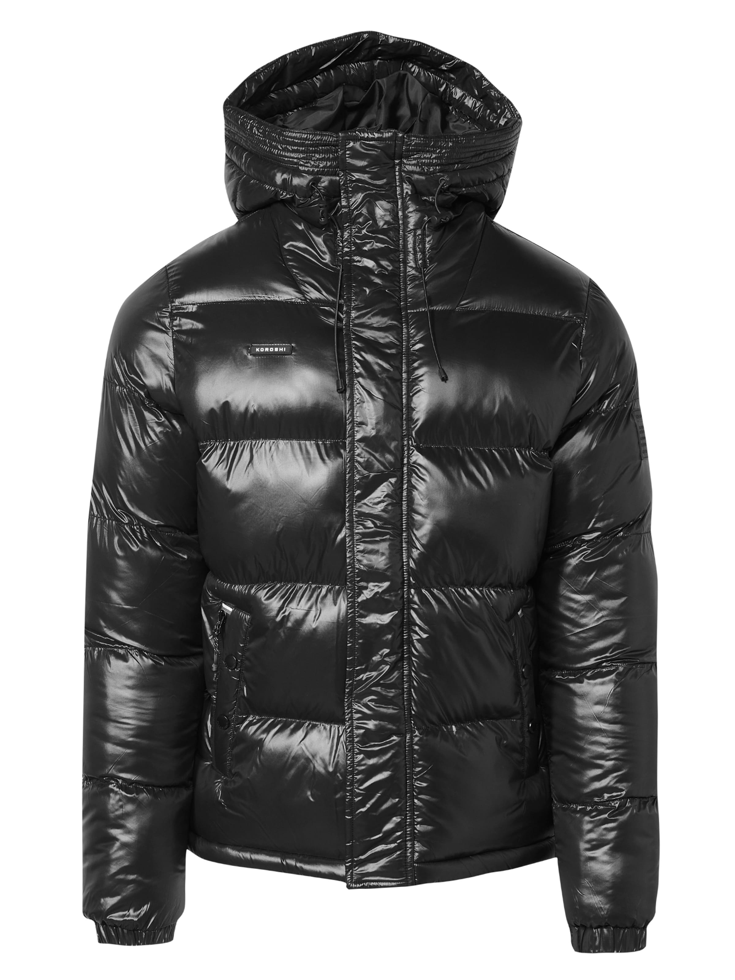 Giacca di mezza stagione di KOROSHI in nero: frontale
