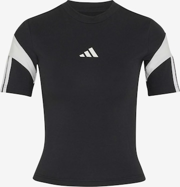 ADIDAS SPORTSWEARTehnička sportska majica 'TIRO' - crna boja: prednji dio