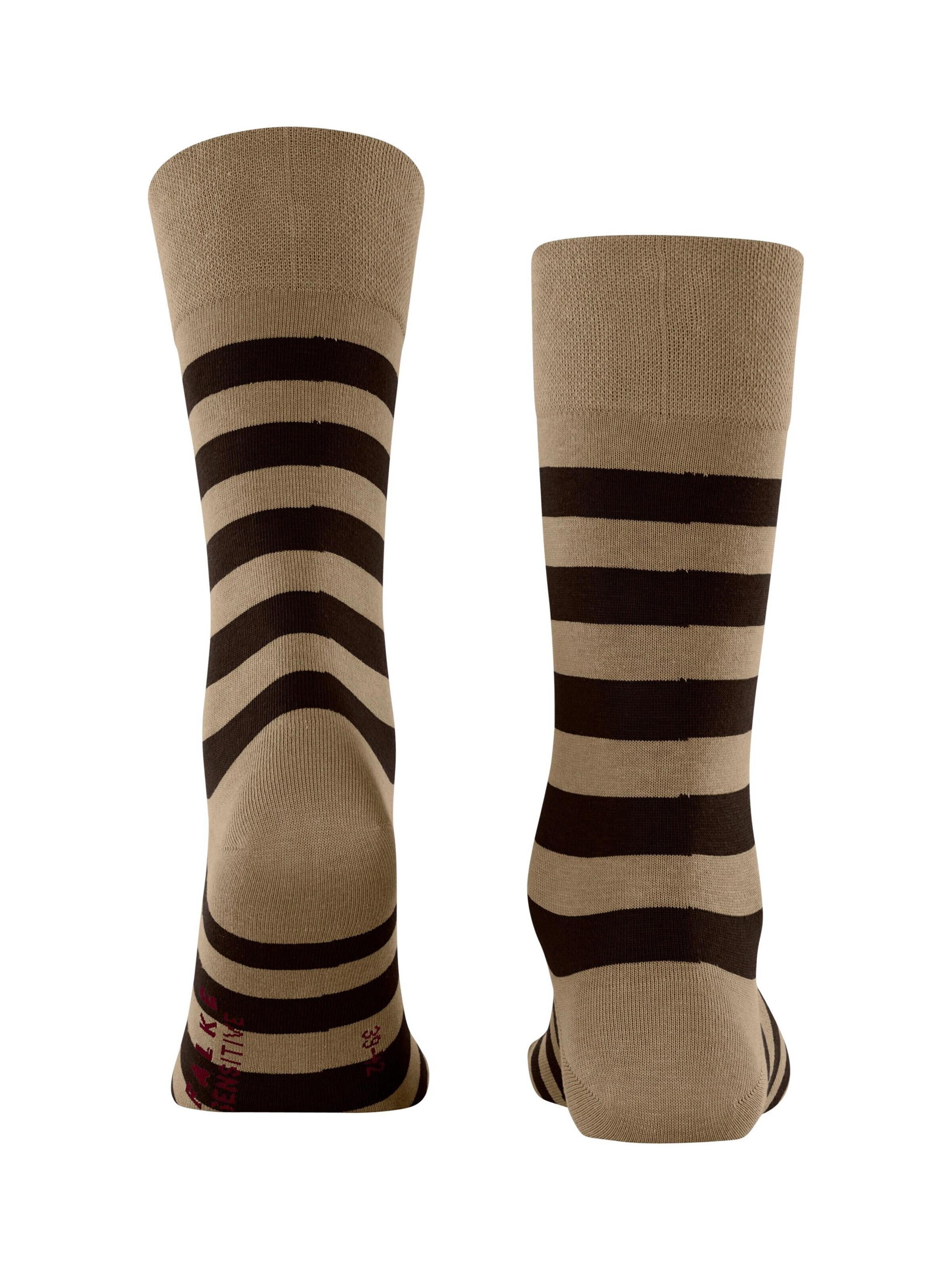 FALKE Socken 'Sensitive Mappd Line'‌‌‌‌‌‌‌‌ in Beige