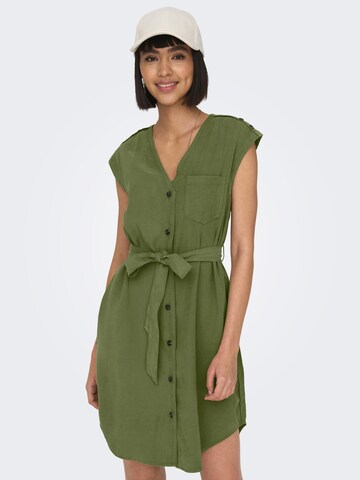 ONLY Košilové šaty 'LARIS' – zelená