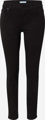 7 for all mankind Slimfit Jeans 'ROXANNE' in Schwarz: predná strana