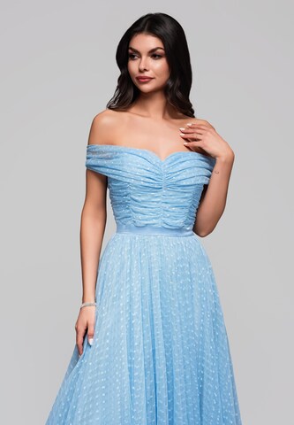 Ombre Abendkleid in Blau