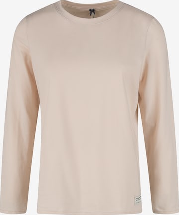 Camicia da notte di Sanetta in beige: frontale