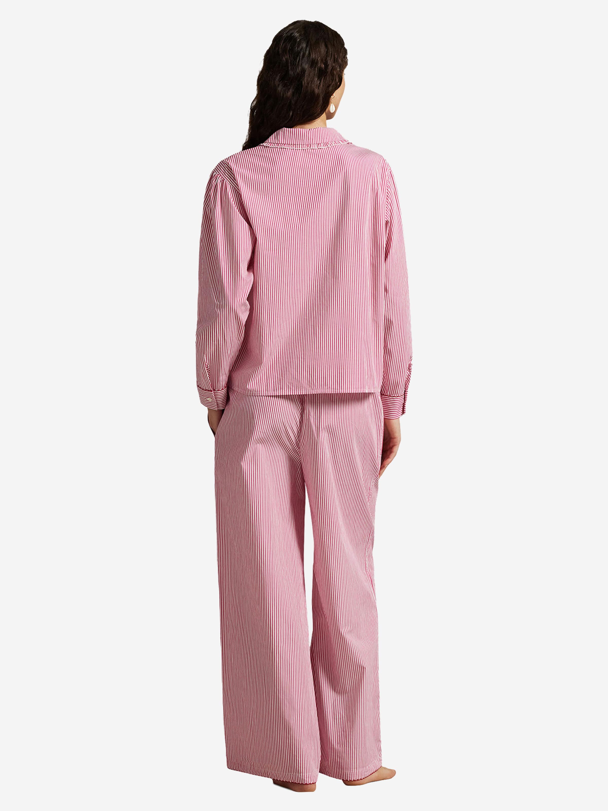 Pyjama ' Shirting Stripes ' Polo Ralph Lauren en rose