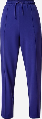 QS Regular Workout Pants in Blue: front