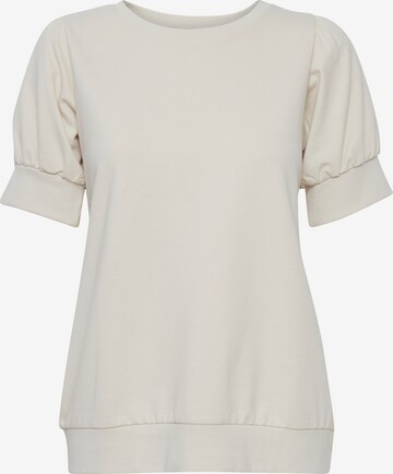 Fransa Shirt in Beige: voorkant