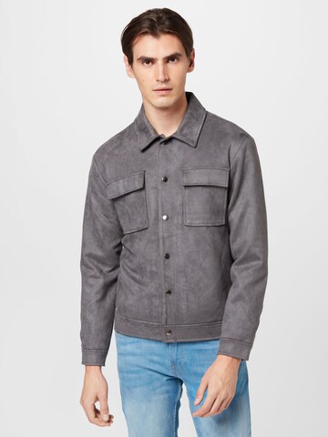 BURTON MENSWEAR LONDON - Chaqueta de entretiempo en gris: frente