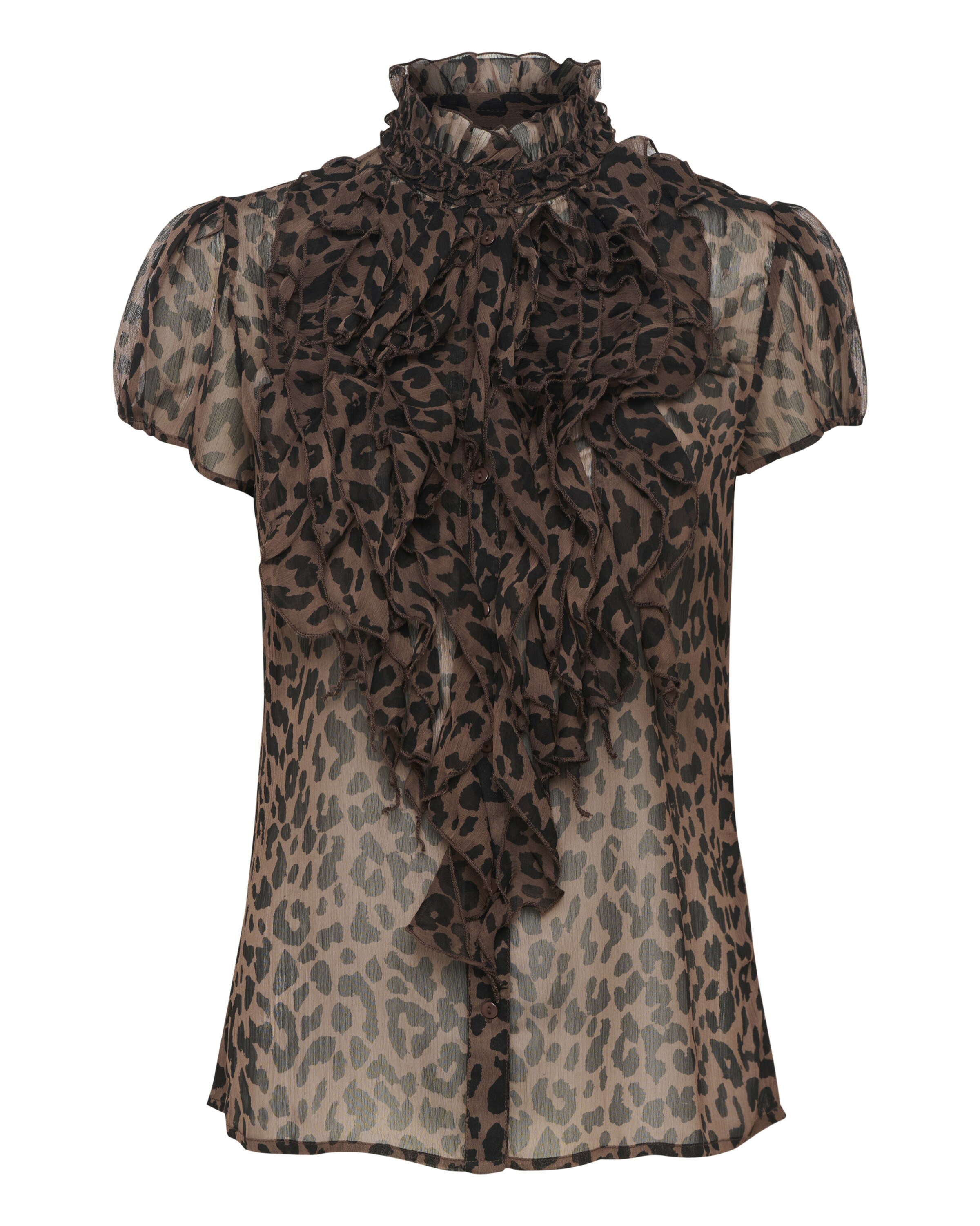 SAINT TROPEZ Shirt 'Lilja' in Brown: front