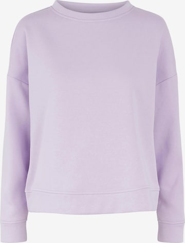 Sweat-shirt 'PCChilli' PIECES en violet : devant