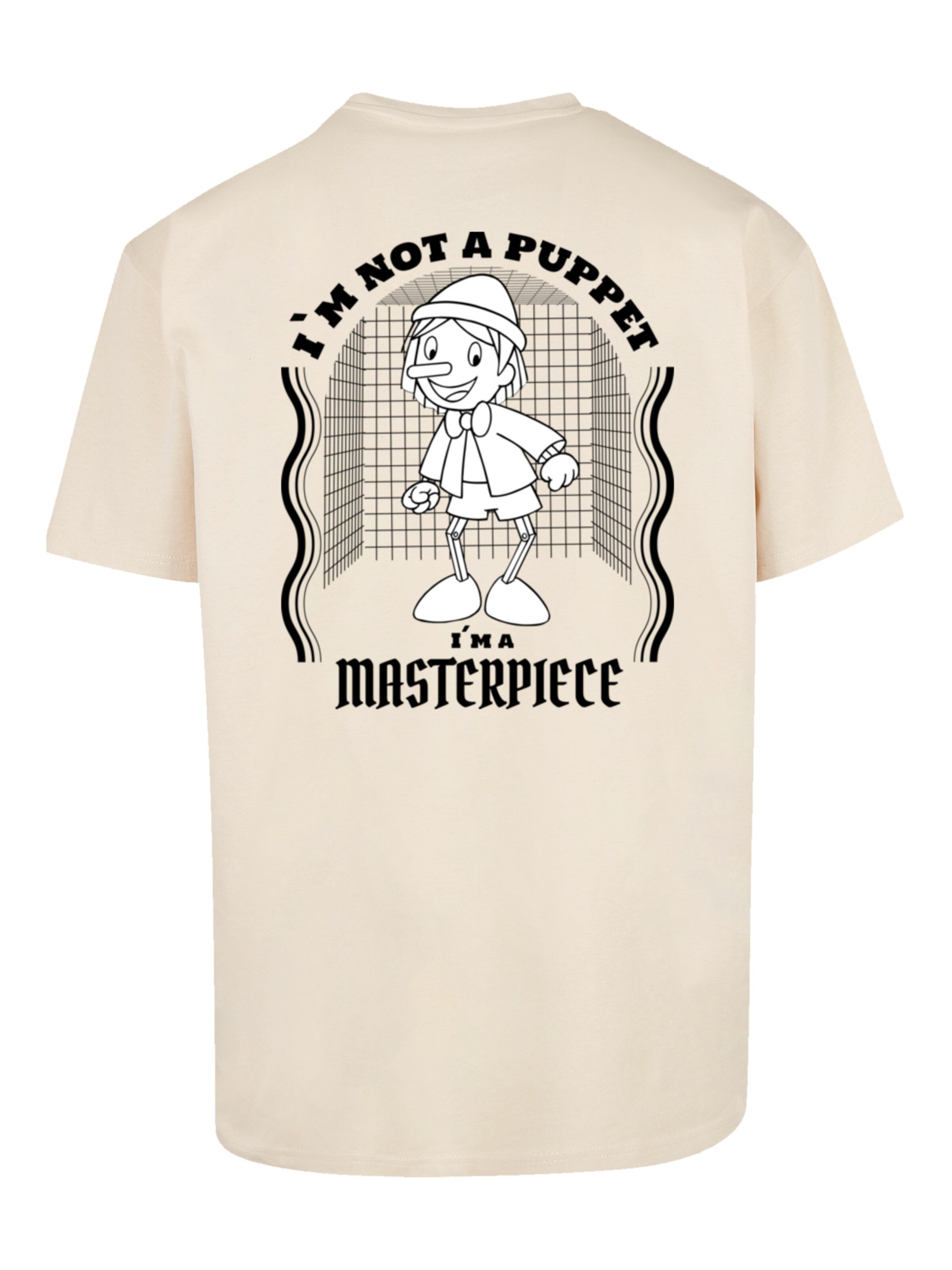 F4NT4STIC Shirt 'Pinocchio Heroes of Childhood' in Beige
