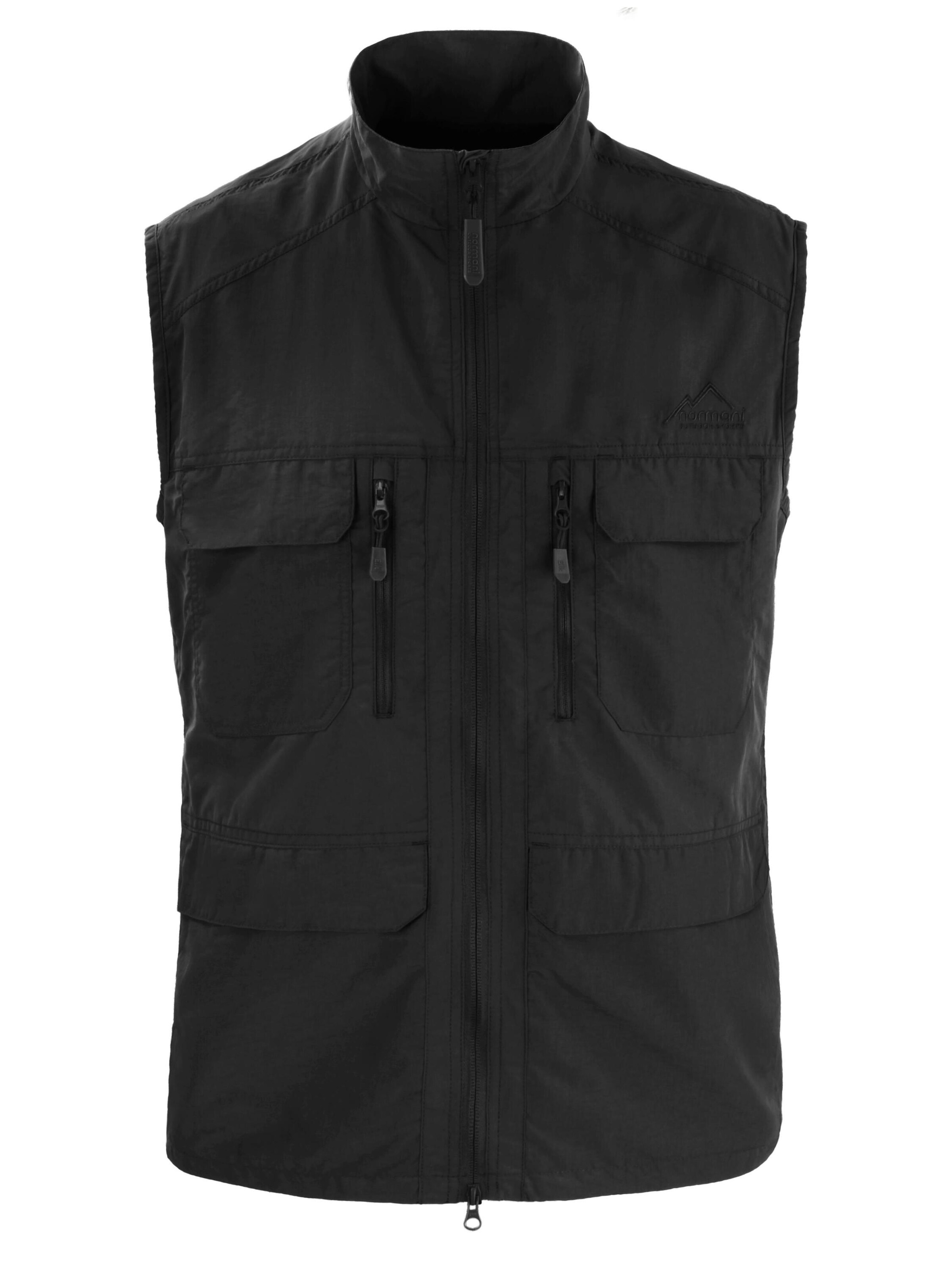 Gilet de sport normani en noir : devant