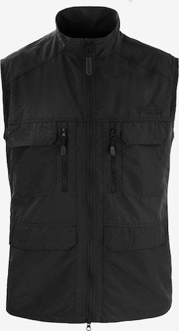 Gilet de sport normani en noir : devant