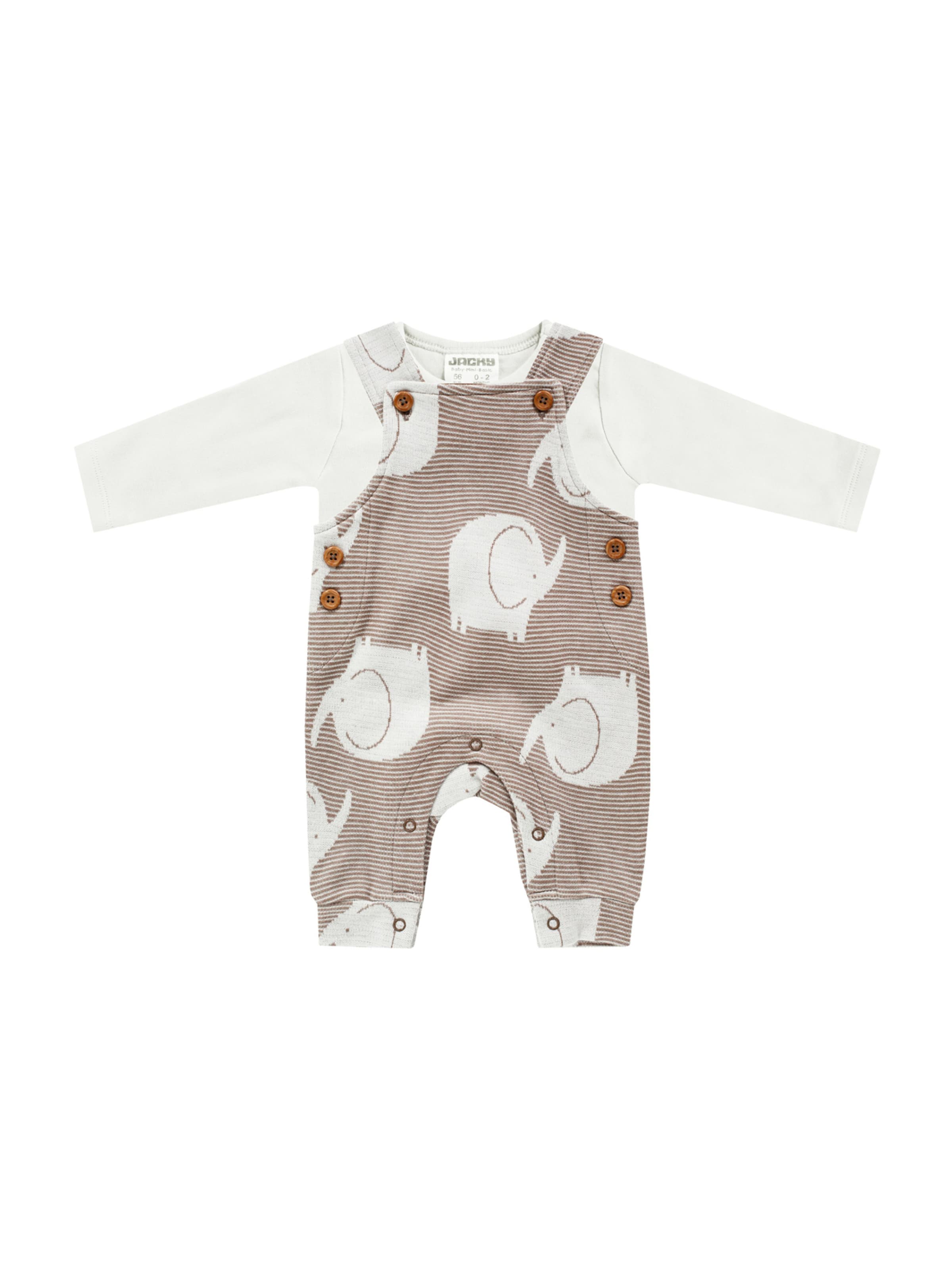 Set 'BABY ON TOUR' JACKY en marron : devant