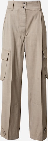DAY BIRGER ET MIKKELSEN Loose fit Pleat-Front Pants 'Lance' in Grey: front