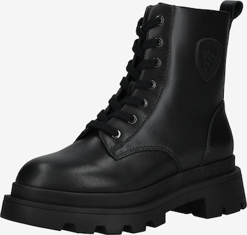 Blauer.USA Stiefelette in Schwarz: Vorderseite
