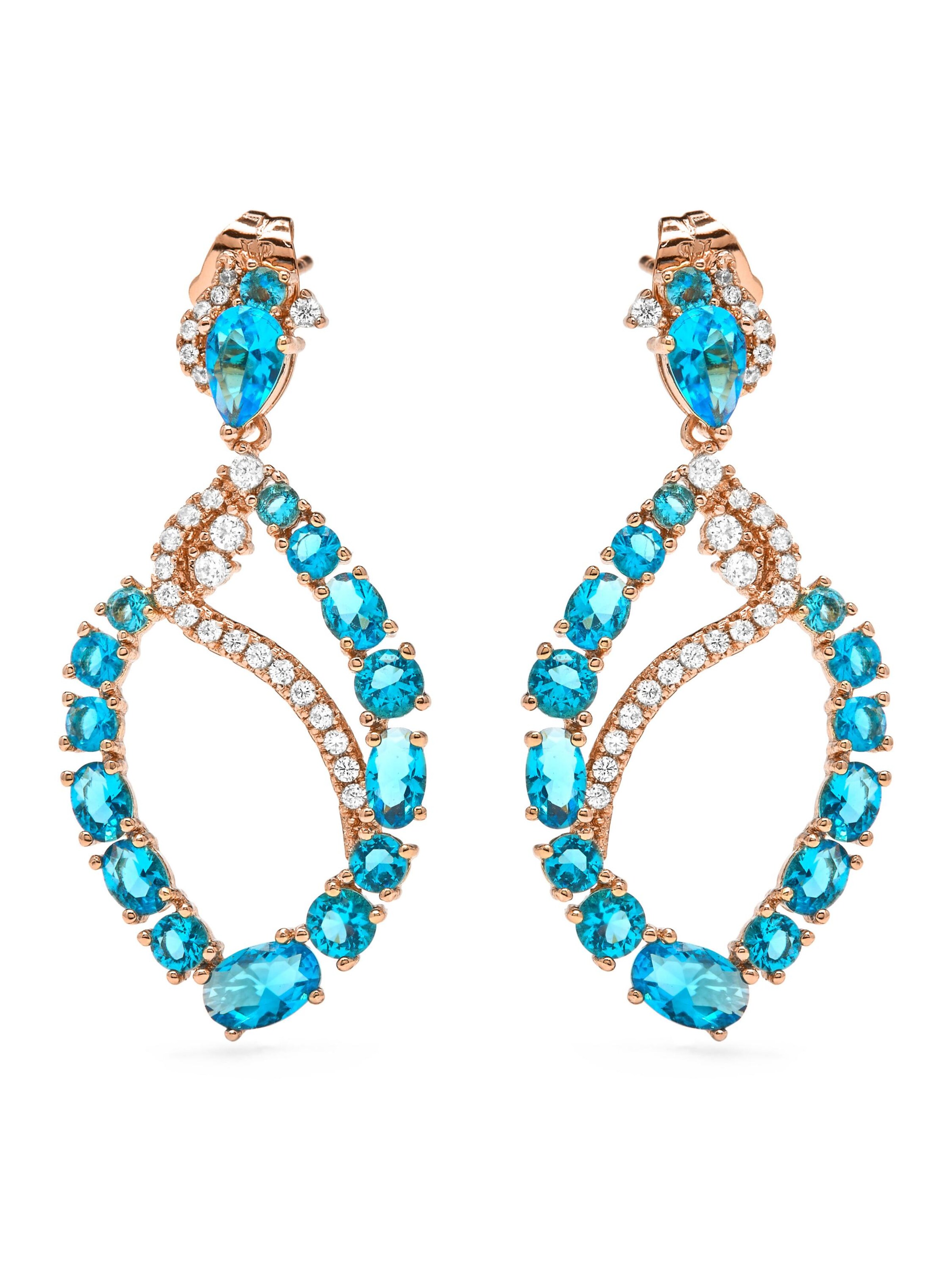 Boucles d'oreilles 'Ranyus' Luxenter en bleu