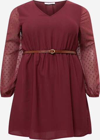 Robe 'Aurea' ABOUT YOU Curvy en rouge : devant