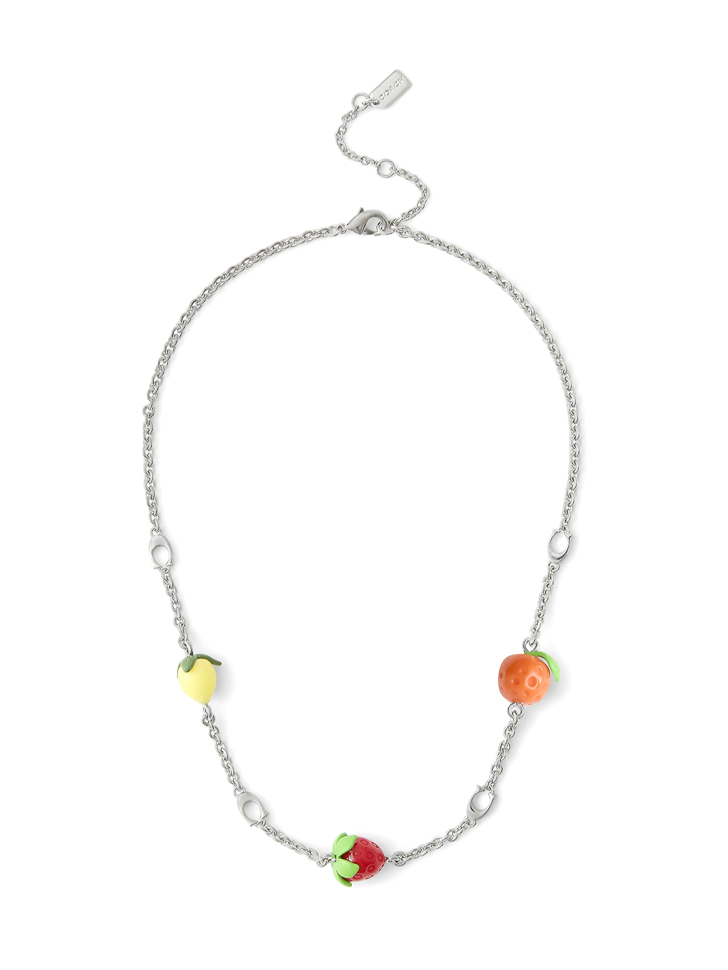 Chaîne COACH en argent : devant