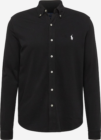 Polo Ralph Lauren Slim fit Button Up Shirt in Black: front