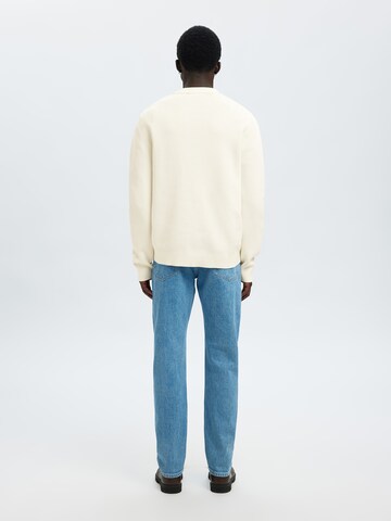Pull-over 'SLHDANE' SELECTED en beige
