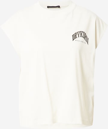 DRYKORN T-shirt 'SIANNA' i vit: framsida
