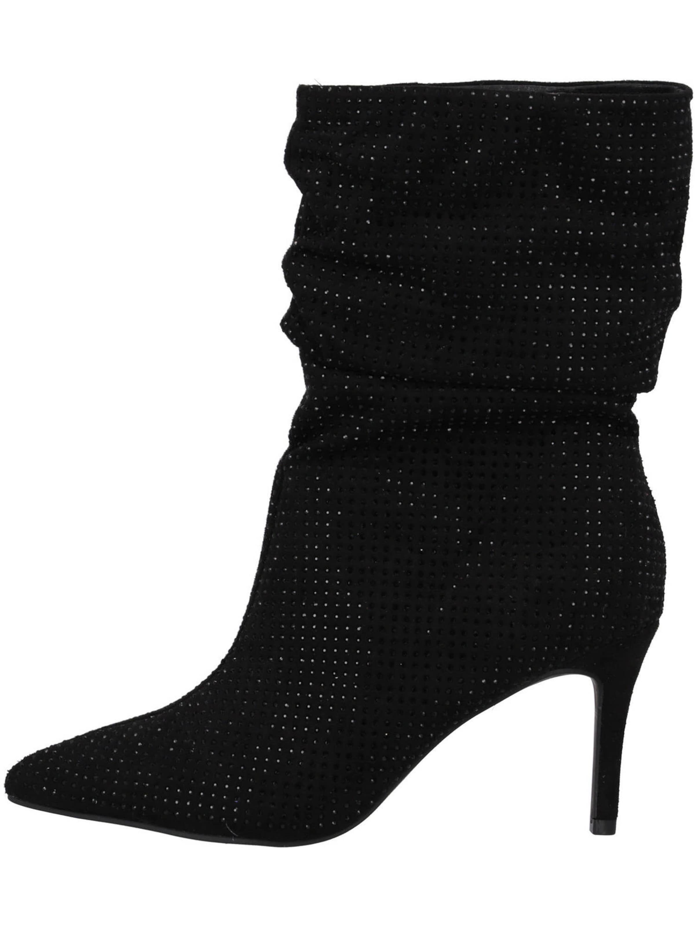 LA STRADA Stiefelette in Schwarz: Vorderseite