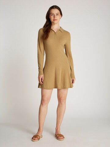 TOMMY HILFIGER Knit dress in Green: front