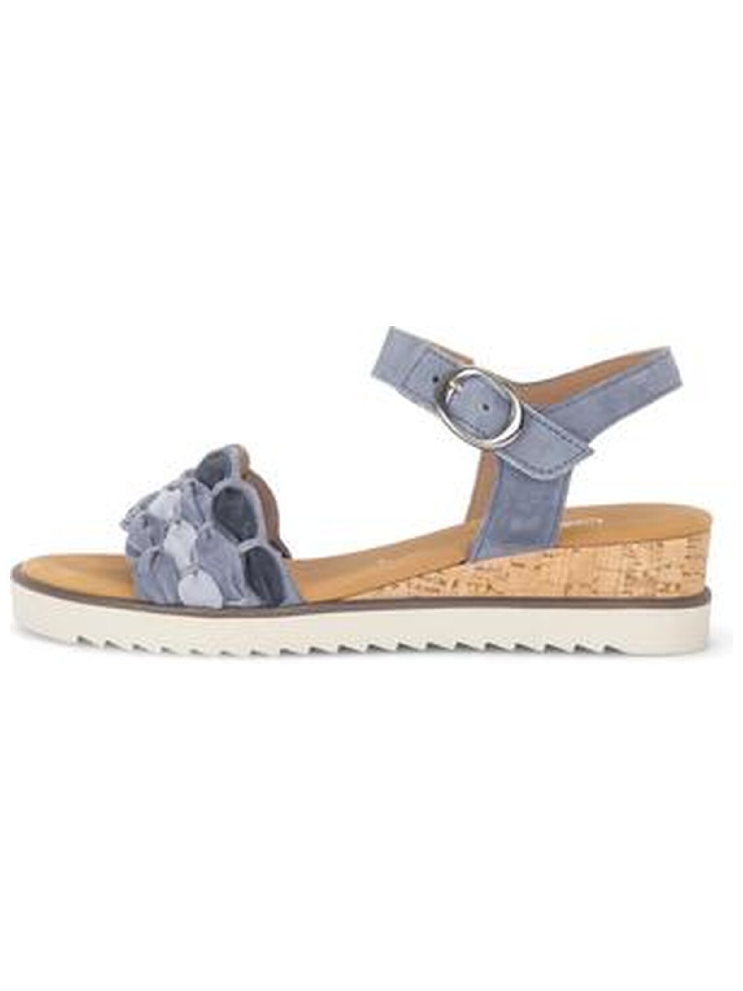 Sandalo 'Sandalette Damen 82-758-26 Echtleder in blau' di GABOR in blu: frontale
