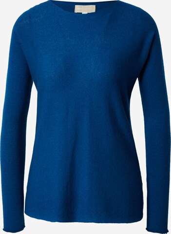 Pull-over 120% Lino en bleu : devant