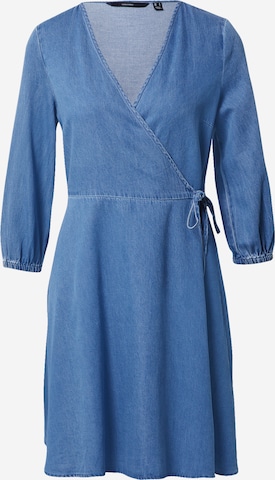 VERO MODA Jurk 'Henna' in Blauw: voorkant