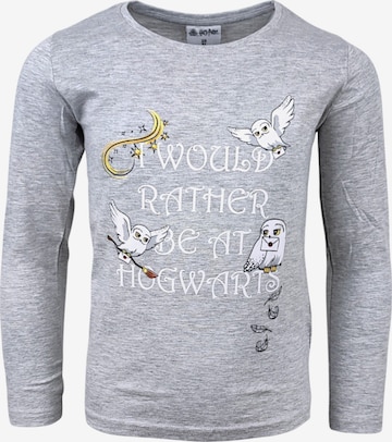 Harry Potter Shirt 'Harry Potter Langarmshirt' in Grau: Vorderseite