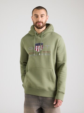 GANT Sweatshirt in Green: front
