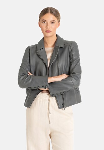 Werner Christ Lederjacke Nala in Grau