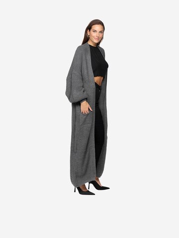 Elara Gebreide mantel in Grijs