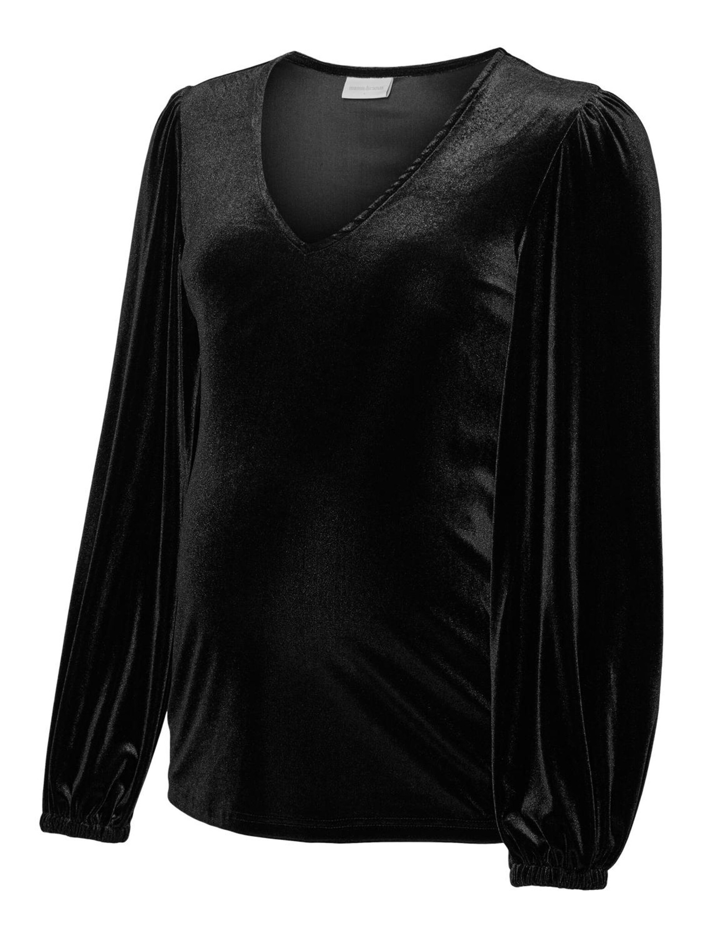 MAMALICIOUS Bluse i sort: forside
